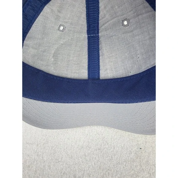 Vintage Dallas Cowboys Nutmeg Snapback‎ Hat Blue Silver Patch Cap